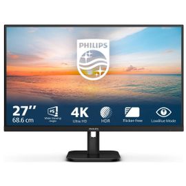 Philips 27E1N1800A - 1000 Series - écran LED - 27" - 3840 x 2160 4K @ 60 Hz - IPS - 350 cd/m² - 1000:1 - HDR10 - 4 ms - 2xHDMI, DisplayPort - haut-parleurs - noir
