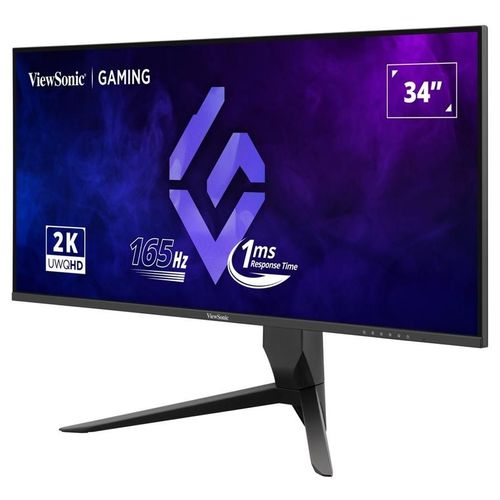 ViewSonic VX3480-2K-PRO - Écran LED - jeux - 34" - 3440 x 1440 UWQHD @ 165 Hz - VA - 300 cd/m² - 4000:1 - HDR10 - 1 ms - 2xHDMI, DisplayPort