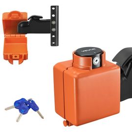 Antivol Attelage Remorque Compatible Avec Coupleurs Flux Air Moulé 50,6 Mm 58,6 Mm,Verrou Attelage Remorque Robuste Avec 3 Clés,Verrouillage De Sécurité Pour Camping-Cars,Remorques,Bateaux