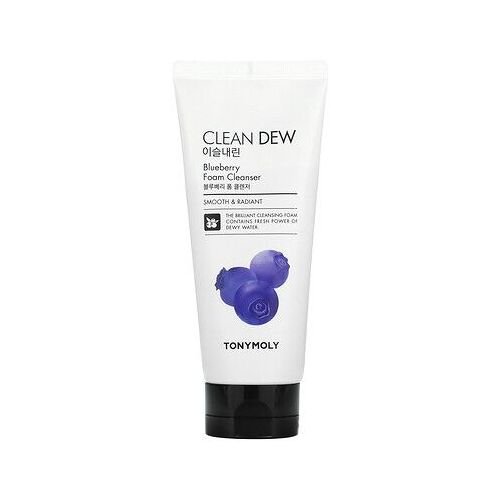 Tony Moly Clean Dew, Mousse Nettoyante À La Myrtille, 180 Ml 