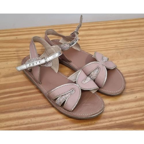 Sandale Fille Nu Pieds Tape À L'?il Vieux Rose Taille 33