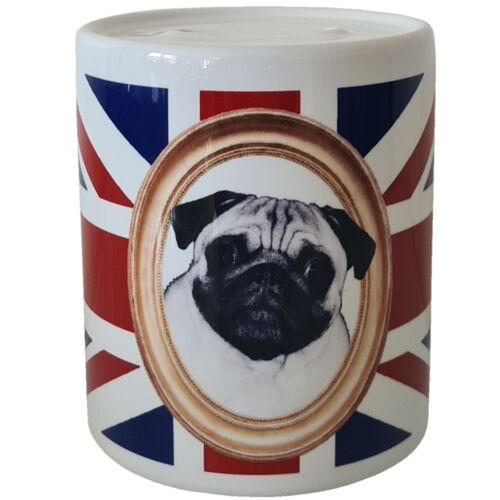 Tirelire en céramique Carlin Union Jack