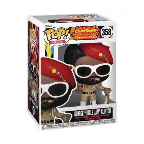 Figurine Funko Pop - George Clinton Parliament Funkadelic N°358 - George "Uncle Jam" Clinton (75367)