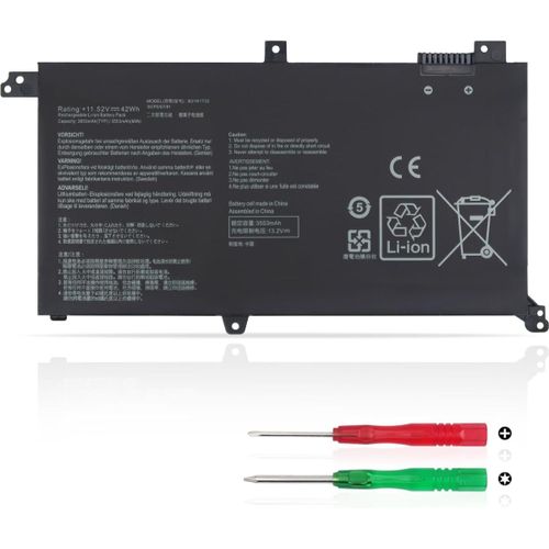 KALANKA-B31N1732 B31N1732-1 Batterie pour ASUS VivoBook FX571GT FX571LI X571G X571GT X571L X571LH K571G F571G F571GT S430U A571G X430UA RX571LH NX571LH S430F X430U X430FA K430F S571GT K571GT 42Wh