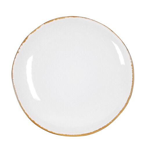 Assiette De Diner En Céramique Blanc D26,5