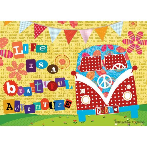 Puzzle Educa - La Vie Est Une Belle Aventure, 500 Pièces, Comprend De La Colle À Puzzle