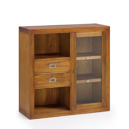 Vitrine En Bois Marron