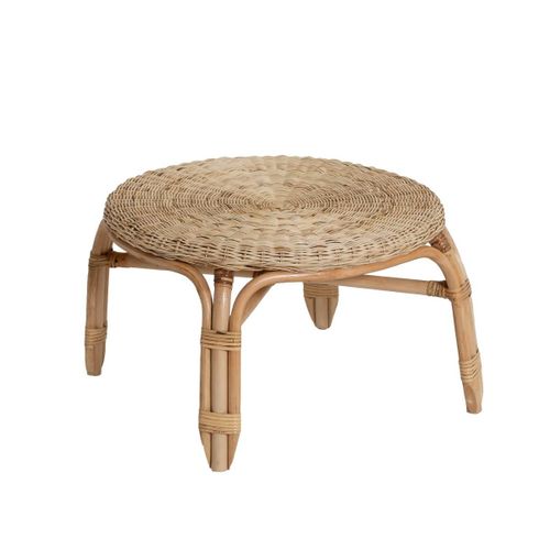 Table Basse En Rotin Marron 63 Cm