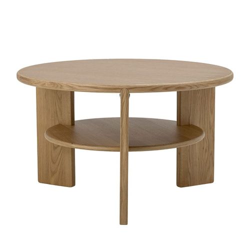 Table Basse Ronde En Bois D72cm Bois Clair