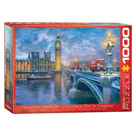 Puzzle Eurographics - Dominic Davison : Le Réveillon De Noël À Londres, 1000 Pièces