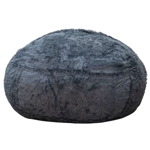 Pouf Géant Fausse Fourrure Gris 200 cm