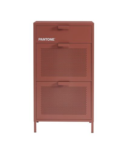 Meuble à chaussures métal terracotta 55cm