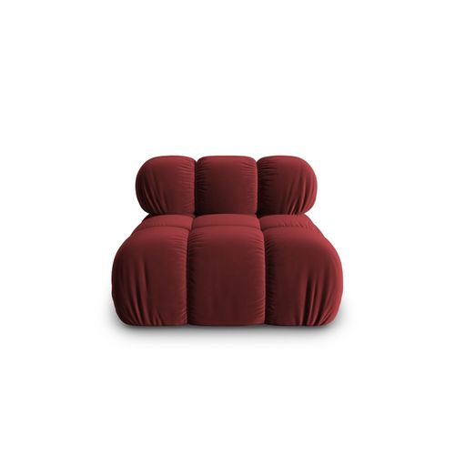 Chauffeuse En Tissu Velours Rouge Foncé