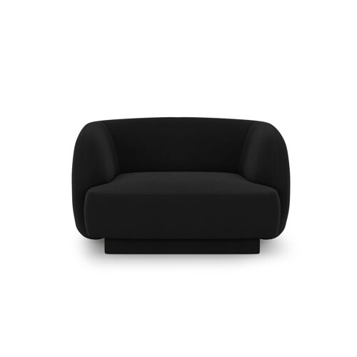 Fauteuils en tissu velours noir