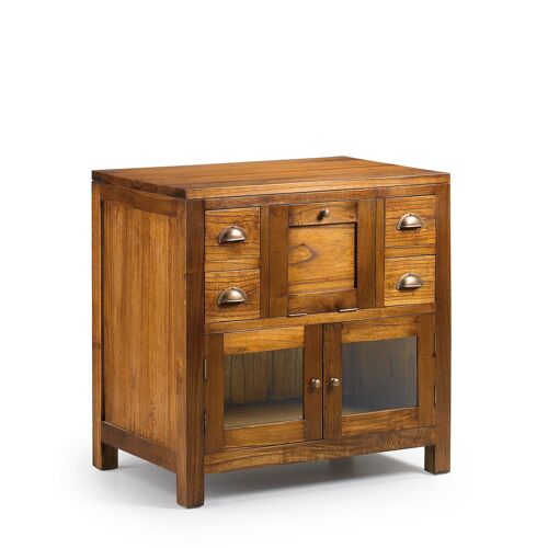 Meuble de salle de bain en bois marron L75