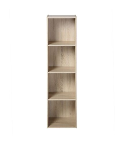 Etagère de Rangement 4 Cases - H122 cm - Effet Bois