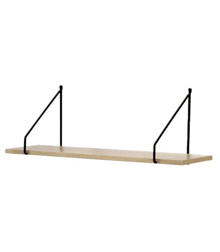 Étagère Murale 60 cm style industriel - Marron