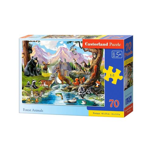 Puzzle Castorland - Animaux De La Forêt, 70 Pièces