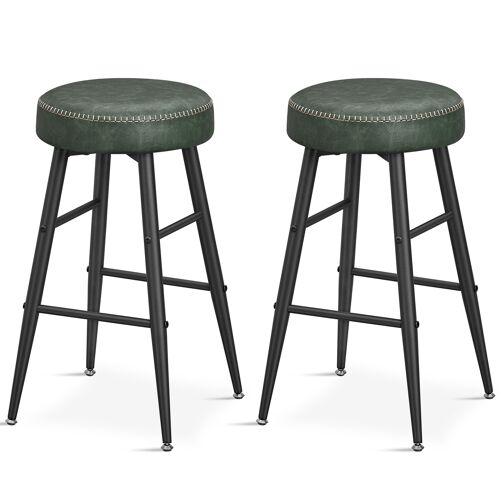 Tabourets De Bar Siège En Pu Vert Forêt