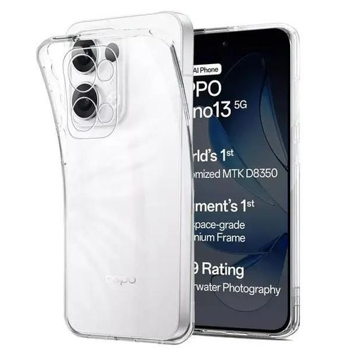 Coque Pour Oppo Reno 13 5g - Housse Etui Silicone Gel Fine + Verre Trempe - Transparent Tpu