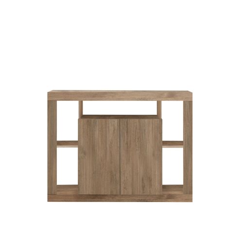 Buffet 2 Portes Effet Bois - L134 Cm