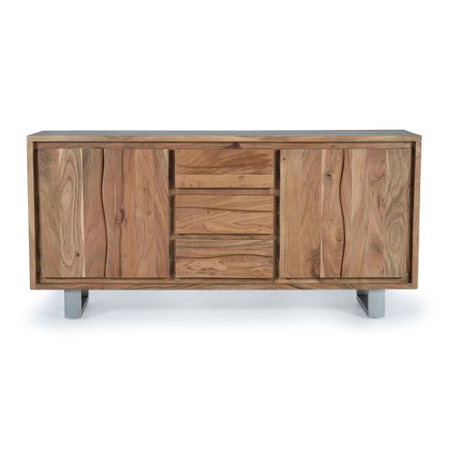 Buffet En Bois D'acacia Et Métal