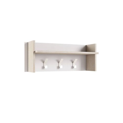 Armoire D'entrée Effet Bois Blanc Et Chêne