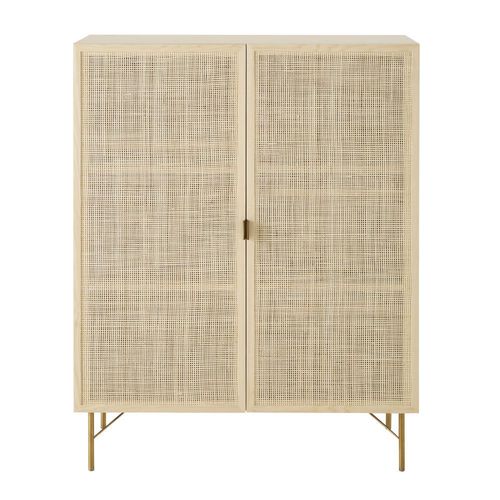 Armoire 2 Portes Cannage En Rotin