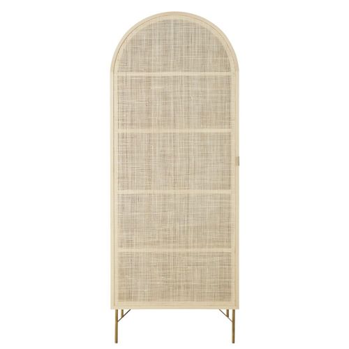 Armoire 1 Porte Cannage En Rotin