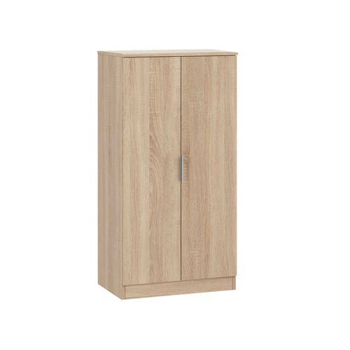 Armoire Polyvalente À 2 Portes Effet Bois Chêne