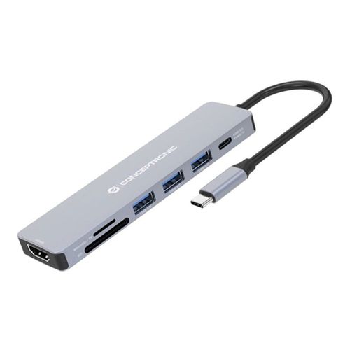 conceptronic moyeu donn19g hdmi usb c microsd