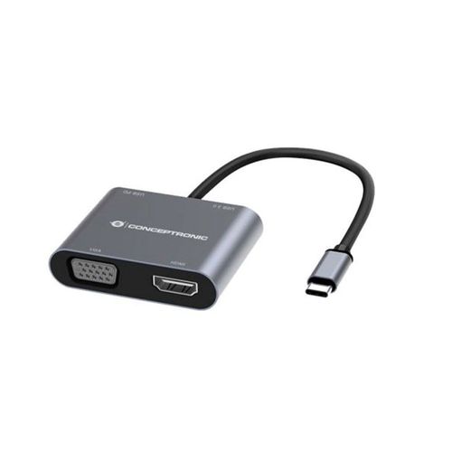conceptronic moyeu donn16g hdmi vga usb c
