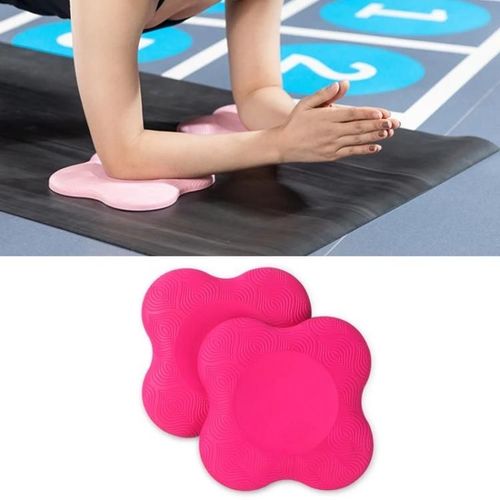 Genouillères De Yoga-Coudières À Support Plat,20cm,Rose Rouge-Rose Rouge