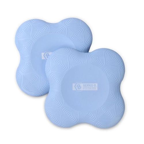 Genouillères De Yoga-Coudières À Support Plat,20cm,Bleu Clair-Bleu Clair