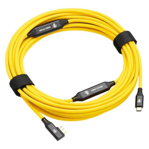cobra tether cable usb c micro b 90 10 m