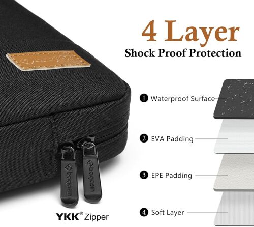 SUBZONAL-Housse pour Ordinateur Portable, 15,6 17,3 14 13,3 12,3 Pouce Sacoche