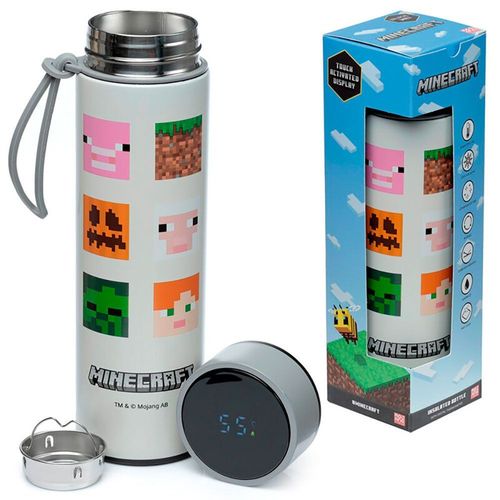 Puckator Bouteille Thermos Minecraft 450ml