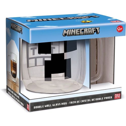Stor Double Coupe En Cristal Murale Minecraft