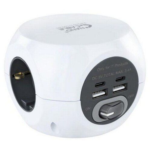 nanocable chargeur 2xusb c 2xusb 16a
