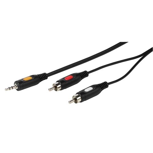 vivanco cable de connexion rca 3.5 mm 2.5 m
