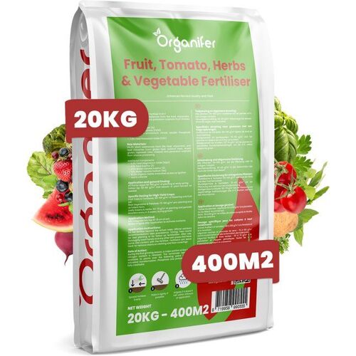 Engrais Pour Fruits, Tomates, Herbes Et Légumes - 20 Kg Pour 400 M2 - Tout-En-Un - Organifer