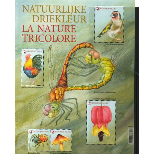 Belgique Timbre La Nature Tricolore 2021
