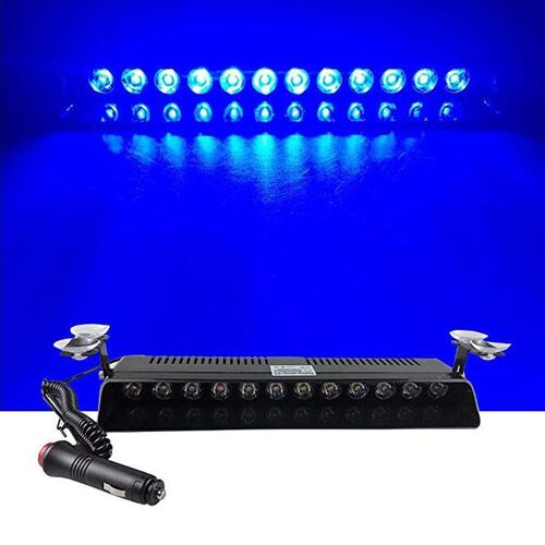 Lumière Stroboscopique Pour Voiture De Police, Clignotant D'avertissement, 12 Led, Feux D'urgence Pour Camion, Flash De Course Diurne