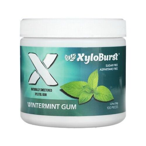 Xyloburst Xylitol, Gomme À La Menthe Des Bois, 100 Pièces, 150 G