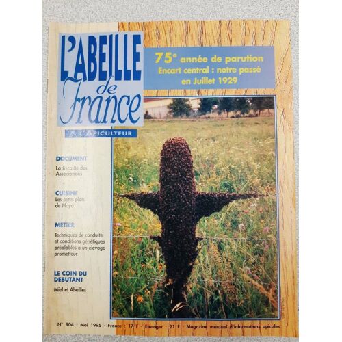 Revue L'abeille De France N° 804