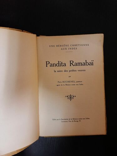 Pandita Ramabaï : La Mère Des Petites Veuves