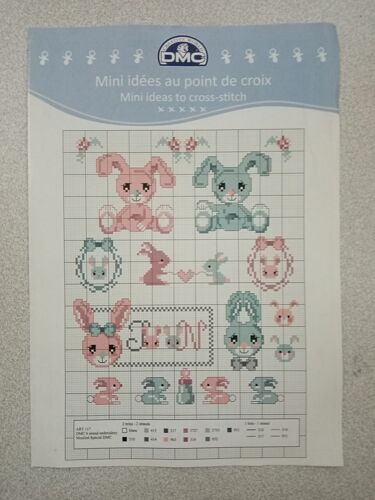 Broderie Au Point De Croix Dmc Lapins