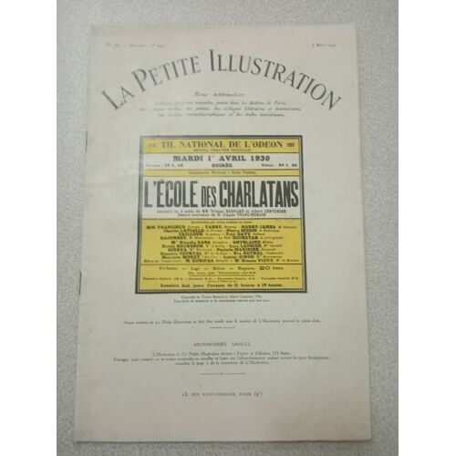 La Petite Illustration N.489 - Aout 1930