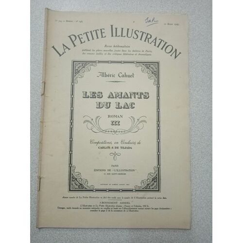 La Petite Illustration N.324 - Mars 1927