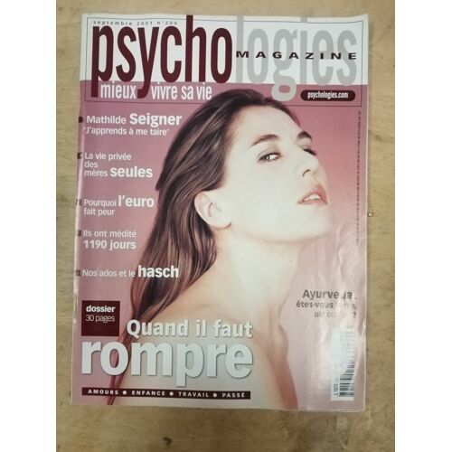 Psychologies Magazine N.200 - Septembre 2001